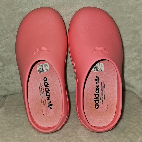 ADIDAS Pink Adifom Stan Smith Mule Shoes Size 5 - Picture 4 of 11